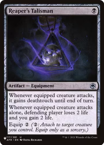 Reaper's Talisman (117/281), The List Reprints — Magic card price