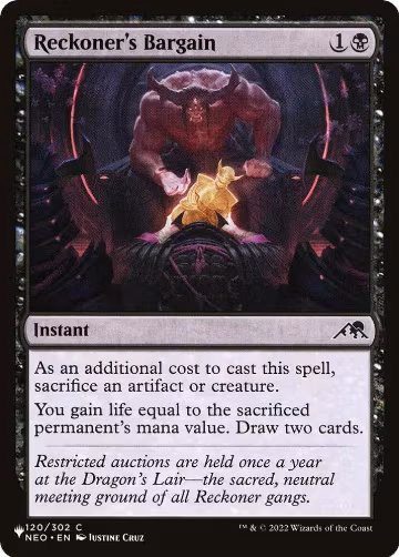 Reckoner's Bargain (120/302), The List Reprints — Magic card price
