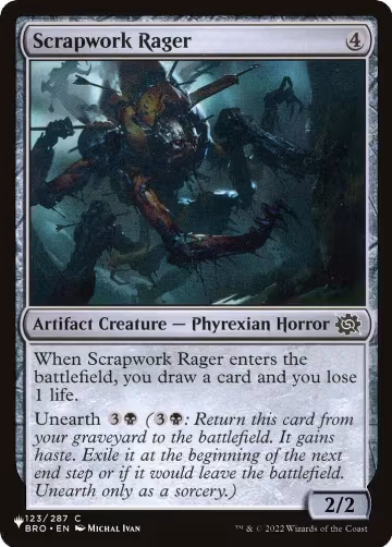 Scrapwork Rager (123/012), The List Reprints — Magic card price