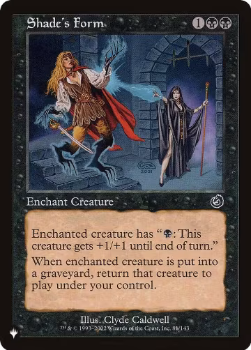 Shade's Form (81/143), The List Reprints — Magic card price