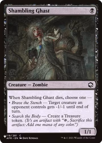 Shambling Ghast (119/281), The List Reprints — Magic card price