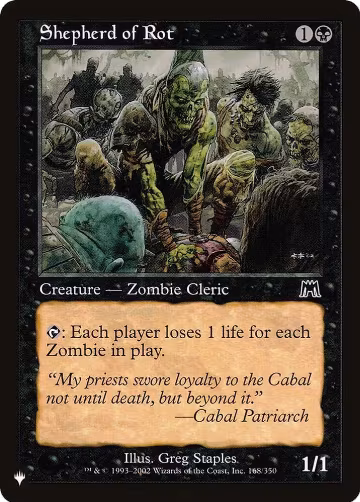 Shepherd of Rot (168/350), The List Reprints — Magic card price