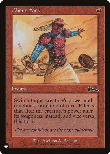 About Face (73/143), The List Reprints — Magic card price