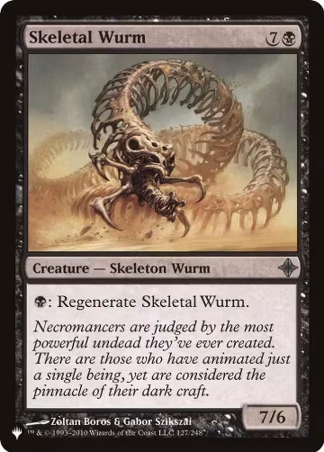 Skeletal Wurm (127/248), The List Reprints — Magic card price