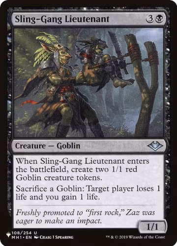 Sling-Gang Lieutenant (108/254), The List Reprints — Magic card price