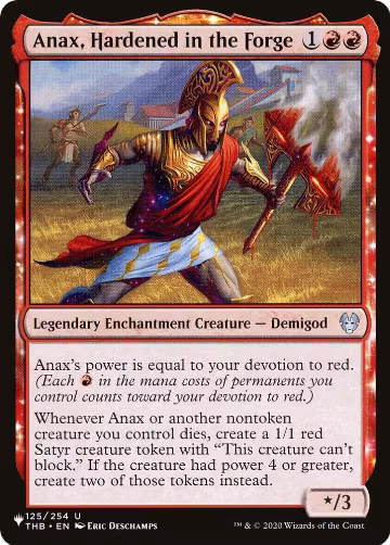 Anax, Hardened in the Forge (125/254), The List Reprints — Magic card price