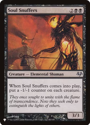 Soul Snuffers (45/180), The List Reprints — Magic card price
