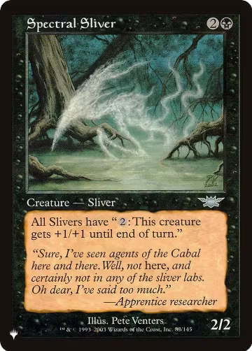 Spectral Sliver (83/145), The List Reprints — Magic card price