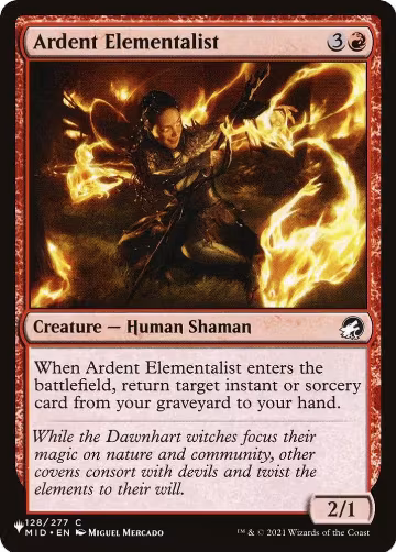 Ardent Elementalist (128/277), The List Reprints — Magic card price