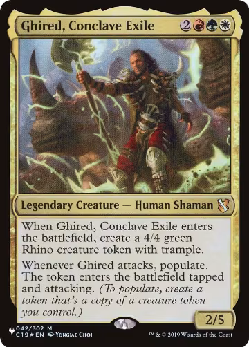 Ghired, Conclave Exile (042/302), The List Reprints — Magic card price
