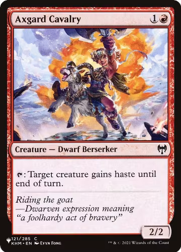 Axgard Cavalry (121/285), The List Reprints — Magic card price