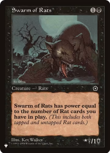 Swarm of Rats, The List Reprints — Magic card price