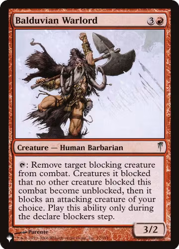 Balduvian Warlord (77/155), The List Reprints — Magic card price