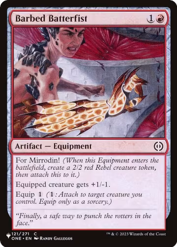 Barbed Batterfist (121/271), The List Reprints — Magic card price
