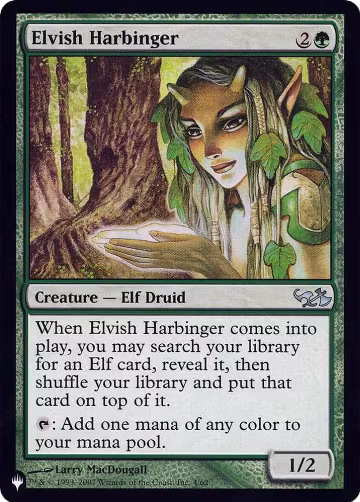 Elvish Harbinger (DD1) (004/062), The List Reprints — Magic card price