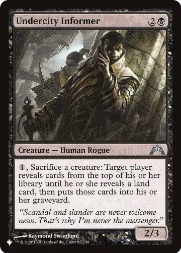 Undercity Informer (82/249), The List Reprints — Magic card price
