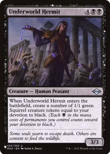 Underworld Hermit (105/303), The List Reprints — Magic card price