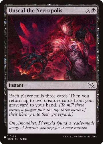 Unseal the Necropolis (0128), The List Reprints — Magic card price