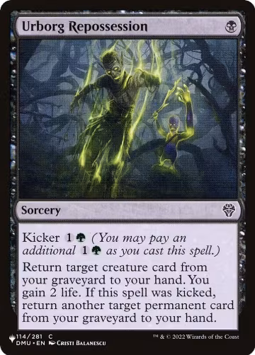 Urborg Repossession (114/281), The List Reprints — Magic card price