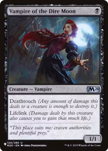 Vampire of the Dire Moon (120/280), The List Reprints — Magic card price