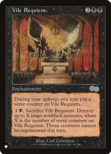 Vile Requiem (USG) (167/350), The List Reprints — Magic card price