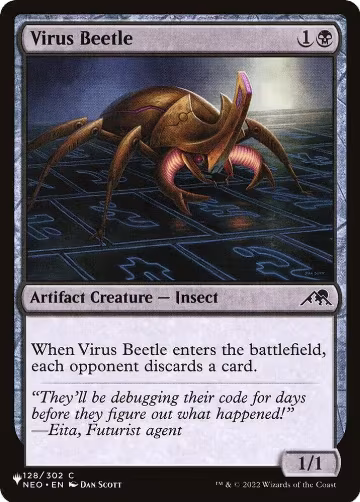 Virus Beetle (128/302), The List Reprints — Magic card price