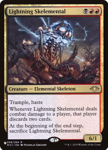 Lightning Skelemental (208/254), The List Reprints — Magic card price