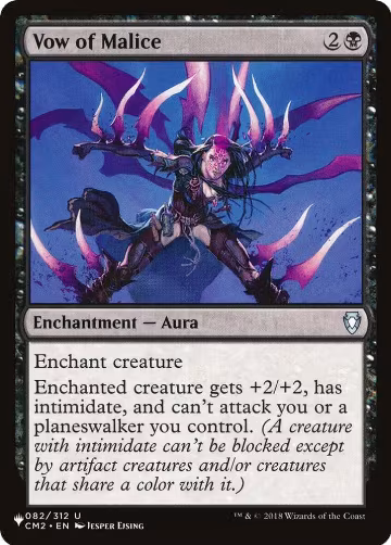Vow of Malice (082/312), The List Reprints — Magic card price