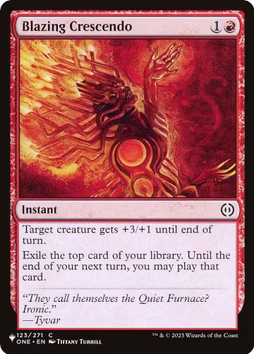 Blazing Crescendo (123/271), The List Reprints — Magic card price