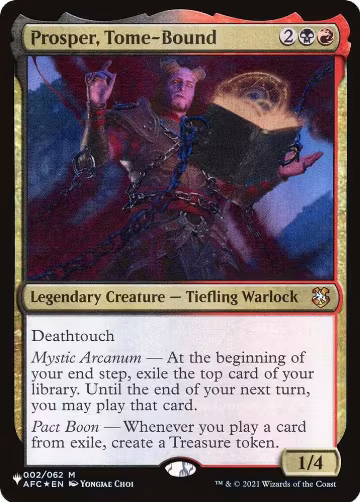Prosper, Tome-Bound (002/062), The List Reprints — Magic card price