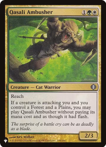 Qasali Ambusher (184/249), The List Reprints — Magic card price