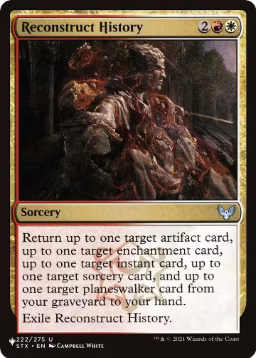 Reconstruct History (222/275), The List Reprints — Magic card price