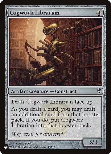Cogwork Librarian (58/210), The List Reprints — Magic card price
