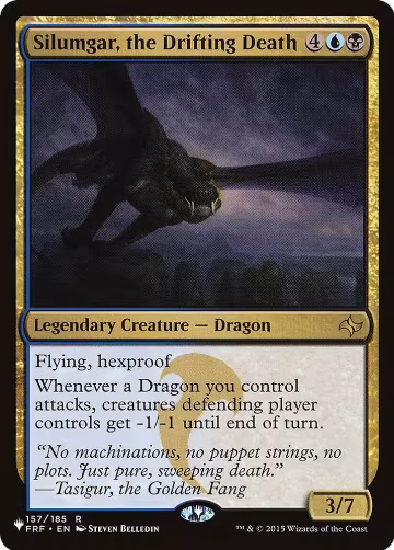 Silumgar, the Drifting Death (157/185), The List Reprints — Magic card price