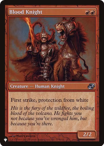 Blood Knight (115/165), The List Reprints — Magic card price