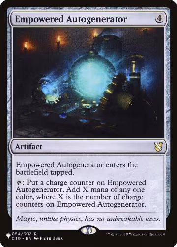 Empowered Autogenerator (054/302), The List Reprints — Magic card price