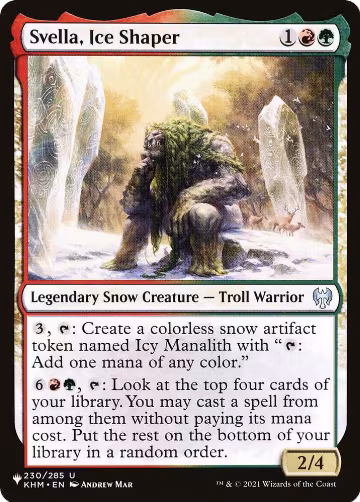 Svella, Ice Shaper (230/285), The List Reprints — Magic card price