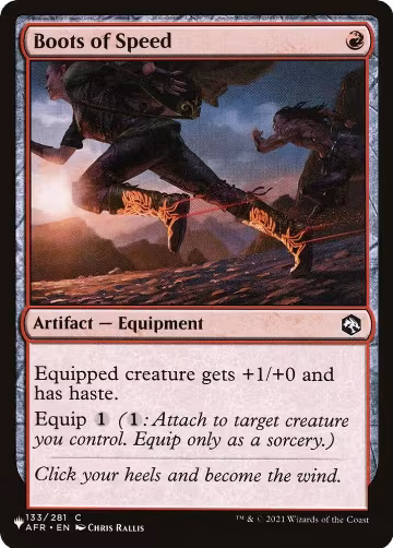 Boots of Speed (133/281), The List Reprints — Magic card price