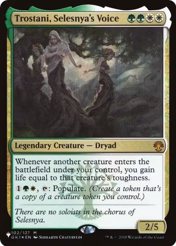 Trostani, Selesnya's Voice (102/127), The List Reprints — Magic card price