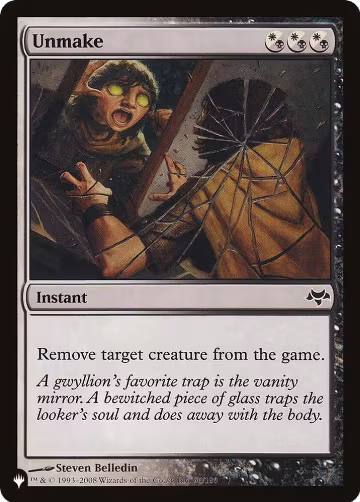 Unmake (96/180), The List Reprints — Magic card price