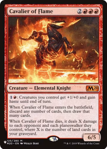 Cavalier of Flame (125/280), The List Reprints — Magic card price