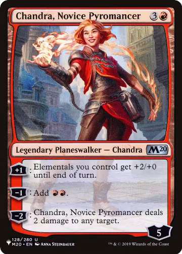 Chandra, Novice Pyromancer (128/280), The List Reprints — Magic card price