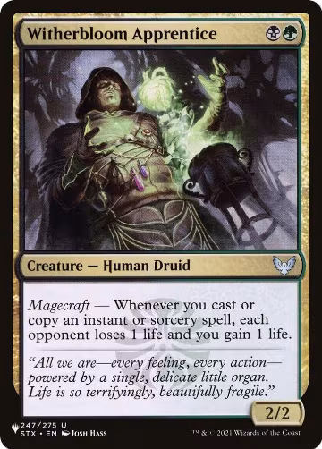 Witherbloom Apprentice (247/275), The List Reprints — Magic card price