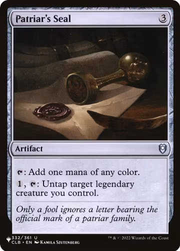 Patriar's Seal (332/361), The List Reprints — Magic card price