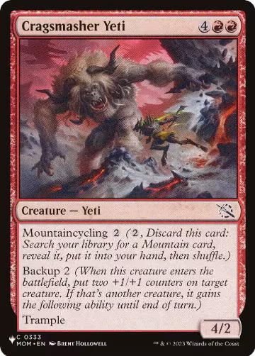 Cragsmasher Yeti (0333), The List Reprints — Magic card price