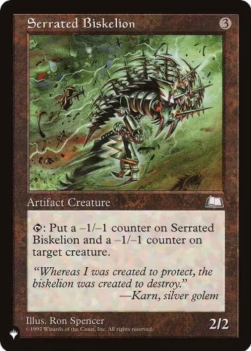 Serrated Biskelion, The List Reprints — Magic card price