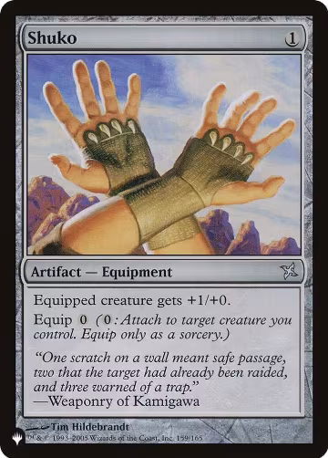 Shuko (159/165), The List Reprints — Magic card price