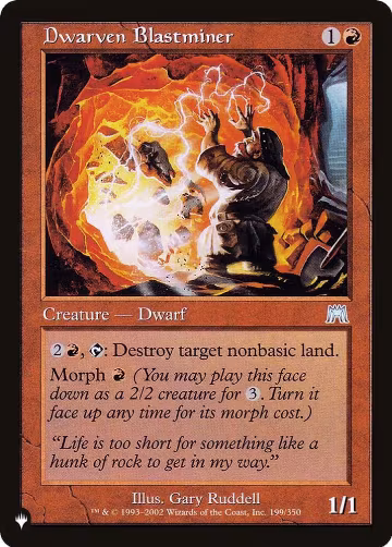 Dwarven Blastminer (199/350), The List Reprints — Magic card price