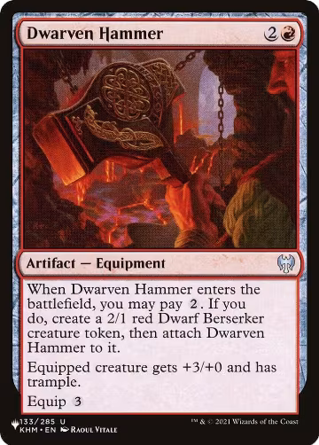Dwarven Hammer (133/285), The List Reprints — Magic card price