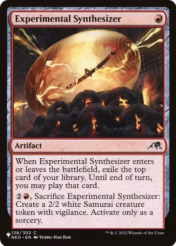 Experimental Synthesizer (138/302), The List Reprints — Magic card price